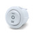 Mini Round 3-Pin SPDT ON-OFF-ON Rocker Switch - White