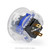 Qanba Gravity KT Adjustable Throw 24mm Translucent Arcade Button: Clear