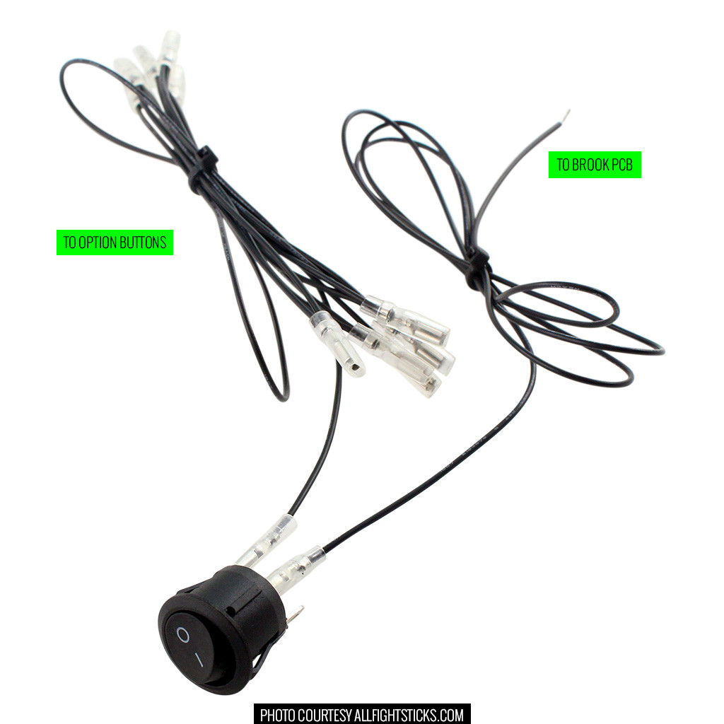 Lockout harness connection to DPDT switch