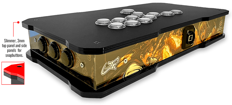 BNB Fightstick Gen 2 and 3 Clear/Black Matte Plexi Replacement