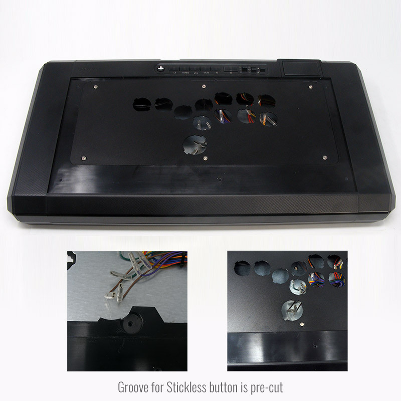 Blank Plexi Cover for Qanba Obsidian 2 Stickless - Focus Attack