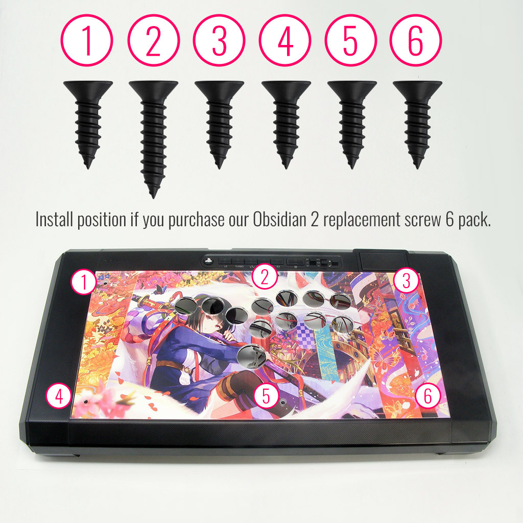 Qanba Obsidian レバーレス化キット Qanba Obsidian 2 Stickless Custom Art/Plexi Bundle - Focus Attack