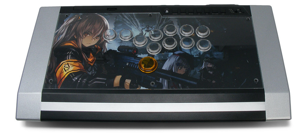 Qanba Obsidian 1 Stickless Custom Art/Plexi Bundle - Focus Attack