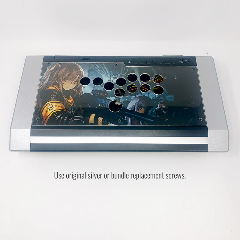 Qanba Obsidian 1 Stickless Custom Art/Plexi Bundle - Focus Attack