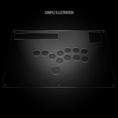 Blank Plexi Cover for Hori RAP N Stickless Replacement Panel