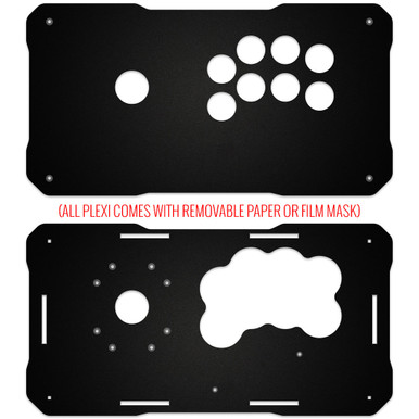 BNB Fightstick Gen 2 and 3 Black Matte Plexi Replacement Panel