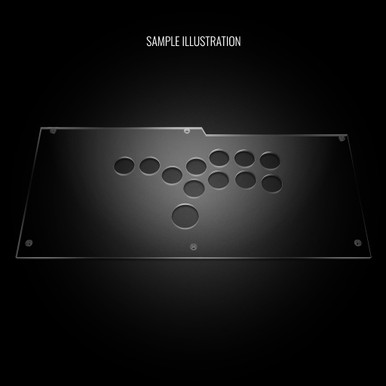 Blank Plexi Cover for Qanba Obsidian Stickless - Focus Attack