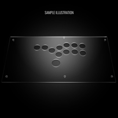 Blank Plexi Cover for Qanba Obsidian 2 Stickless - Focus Attack