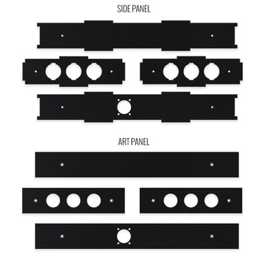 BNB Fightstick Gen 2 and 3 Black Matte Replacement Side Panels