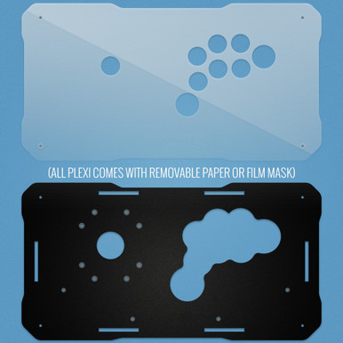 BNB Fightstick Gen 2 and 3 Clear/Black Matte Plexi Replacement