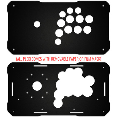 BNB Fightstick Gen 2 and 3 Black Matte Plexi Replacement Panel