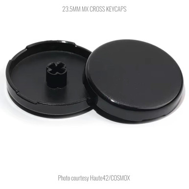 X-ionチップ Official Haute42 MX Solid Cross Keycaps: 23.5mm: Black - Focus Attack