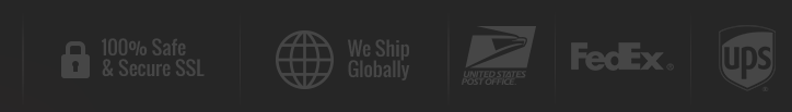 Secure SSL, Global Shipping, USPS, FedEx, UPS