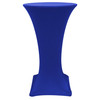 24 inch Highboy Cocktail Round Stretch Spandex Table Cover Royal Blue