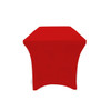 Stretch Spandex 6 Ft Open Back Rectangular Table Cover Red, Wholesale