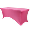 Stretch Spandex 8 ft Rectangular Table Cover Fuchsia