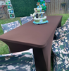 brown table covers