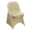 Stretch Spandex Folding Chair Cover Champagne