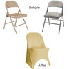 Stretch Spandex Folding Chair Cover Champagne