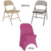 Stretch Spandex Folding Chair Cover Fuchsia