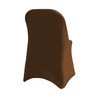 Stretch Spandex Folding Chair Cover Chocolate Brown For Hotels