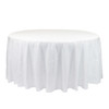 132 inch Round Glitz Sequin Tablecloth White 