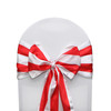 Satin Sashes Red/White Striped