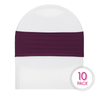 eggplant spandex bands pack of 10