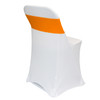 Stretch Spandex Bands Orange for folding chairs