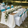 teal spandex chair bands for weddings and events