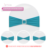 teal spandex chair band designs