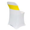 Spandex Chair Bands Yellow  for folding chairs