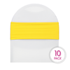 Spandex Chair Bands Yellow pack of 10