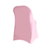 Stretch Spandex Folding Chair Cover Pink For Hotels