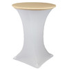 30" Stretch Spandex Table Topper/Cap Champagne