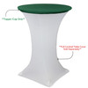 30 Inch Stretch Spandex Table Topper/Cap Hunter Green