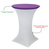 30 Inch Stretch Spandex Table Topper/Cap Purple