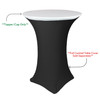 30 Inch Stretch Spandex Table Topper/Cap White
