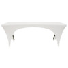 Stretch Spandex 8 ft Open Sides Rectangular Table Cover front