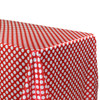  Satin Tablecloth Red/White Polka Dots