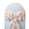 10 Pack Satin Sashes Peach/White Polka Dots