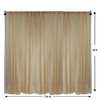 Drape/Backdrop 10 ft x 116 Inches Champagne