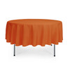 90 Inch Round Polyester Tablecloth Orange