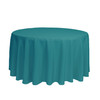 120 Inch Round Polyester Tablecloth Teal
