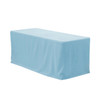 6 ft Fitted Polyester Tablecloth Rectangular Light Blue 