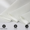 120 Inch Round L'amour Tablecloth White features
