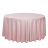 132 Inch Round L'amour Tablecloth Pink