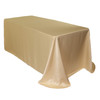 90 x 132 Inch Rectangular L'amour Tablecloth Champagne