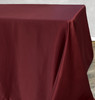 90 x 156 Inch Rectangular L'amour Tablecloth Burgundy Side View