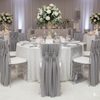Silver Chiffon Chiavari Chair Sashes  for weddings